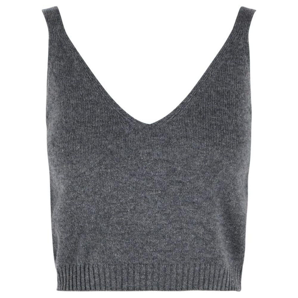 Lisa Yang 'Violia' Grey Cashmere Tank Top Women